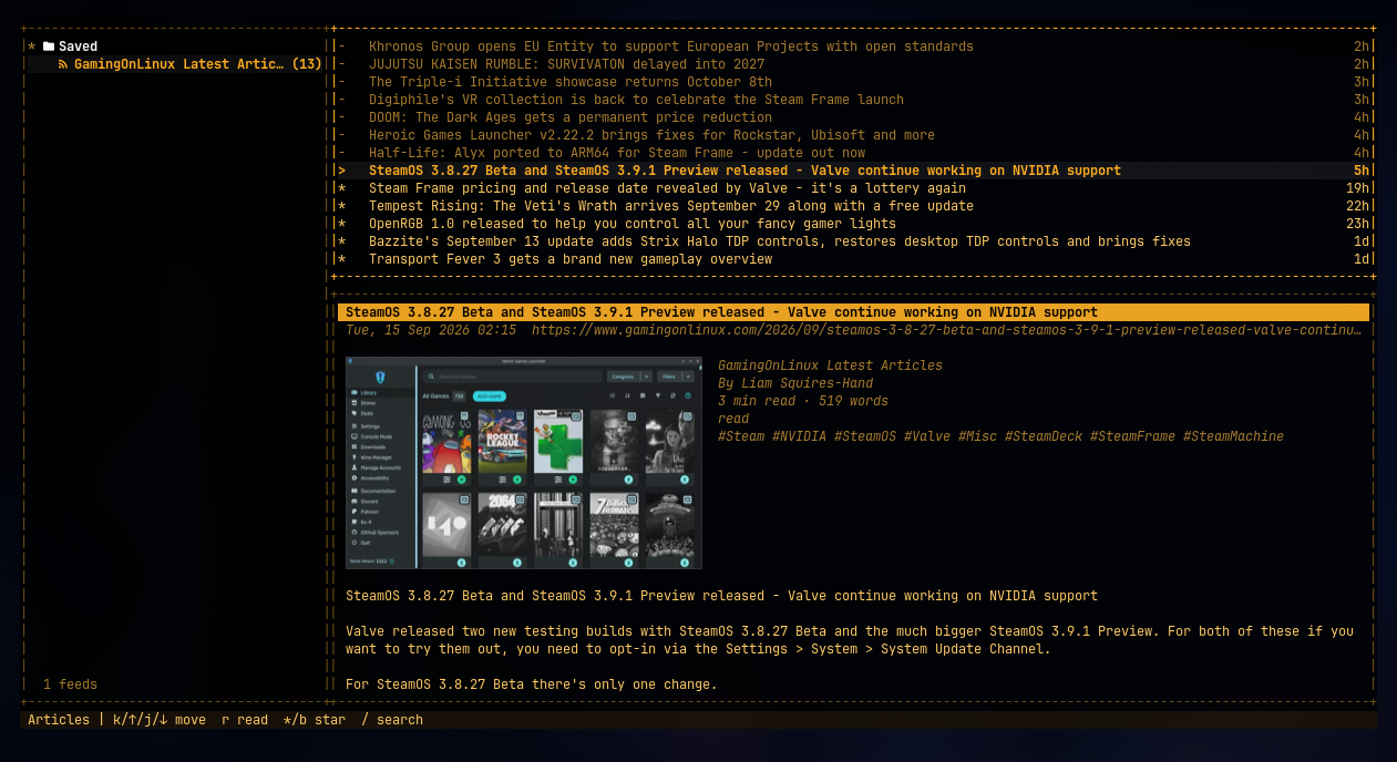 Tide running in a terminal